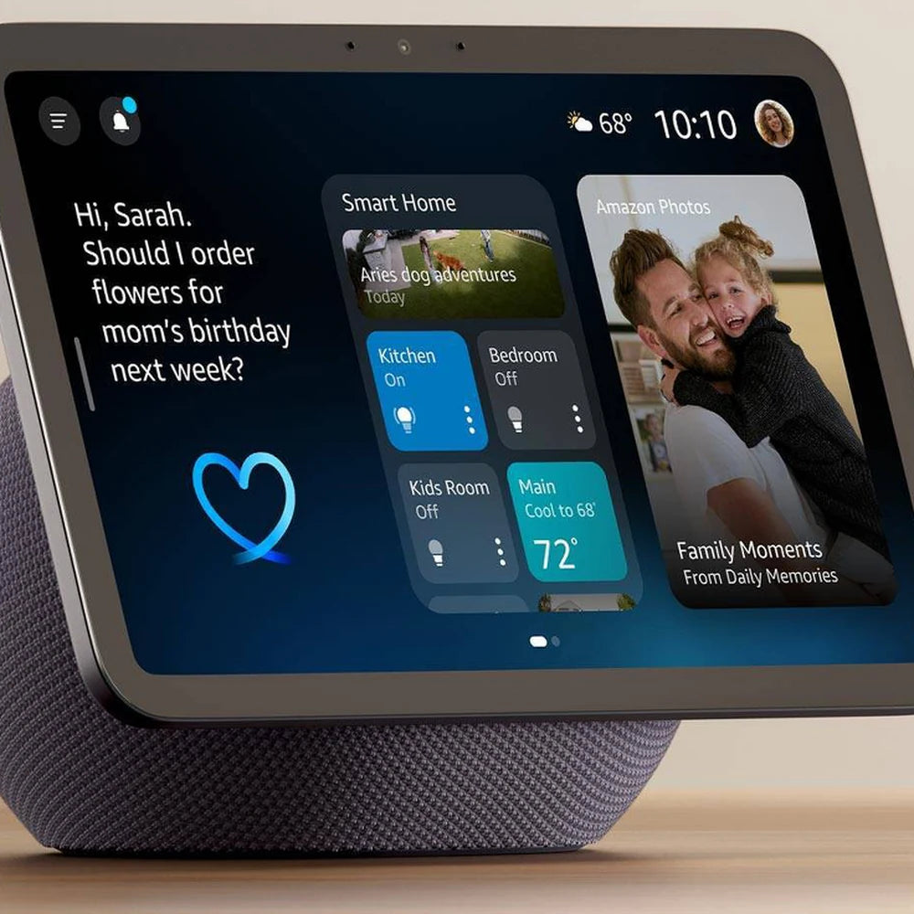 Amazon Echo Show 8 in Graphit, Nahaufnahme