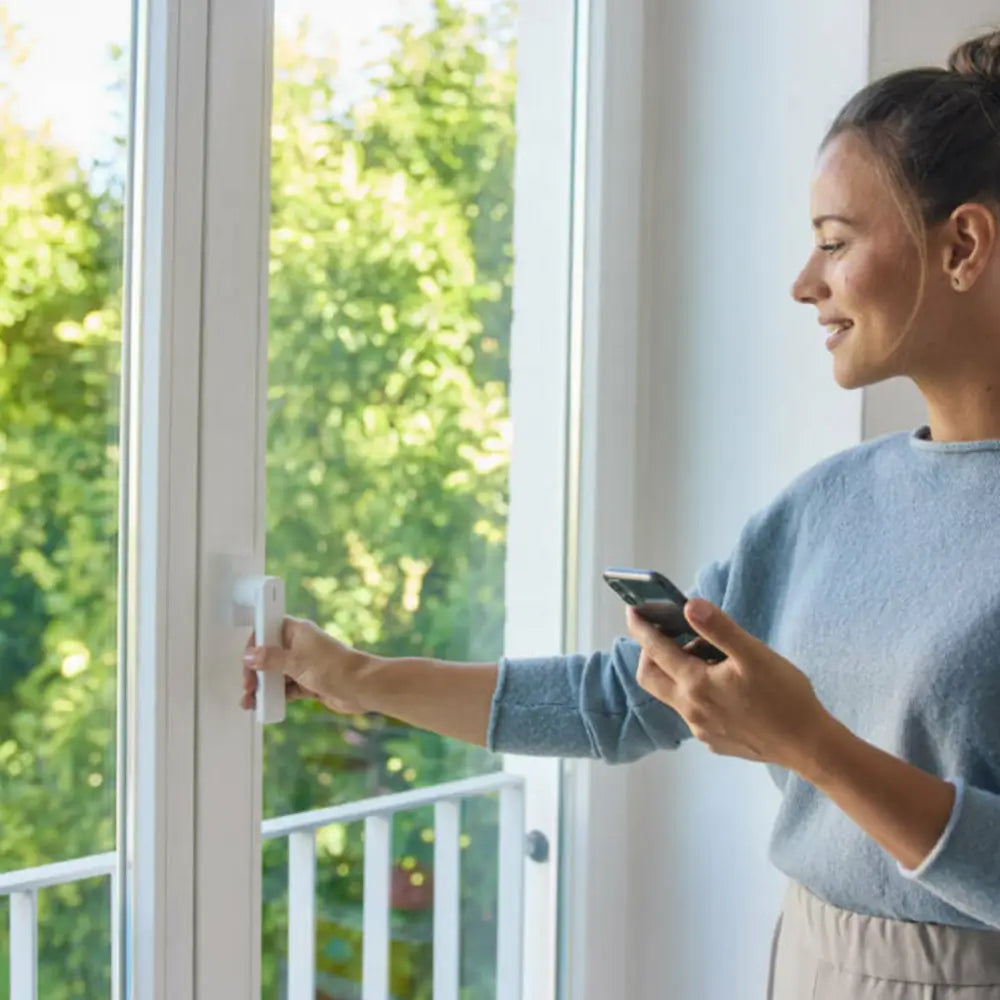 Smarter Fenstergriff Weiß